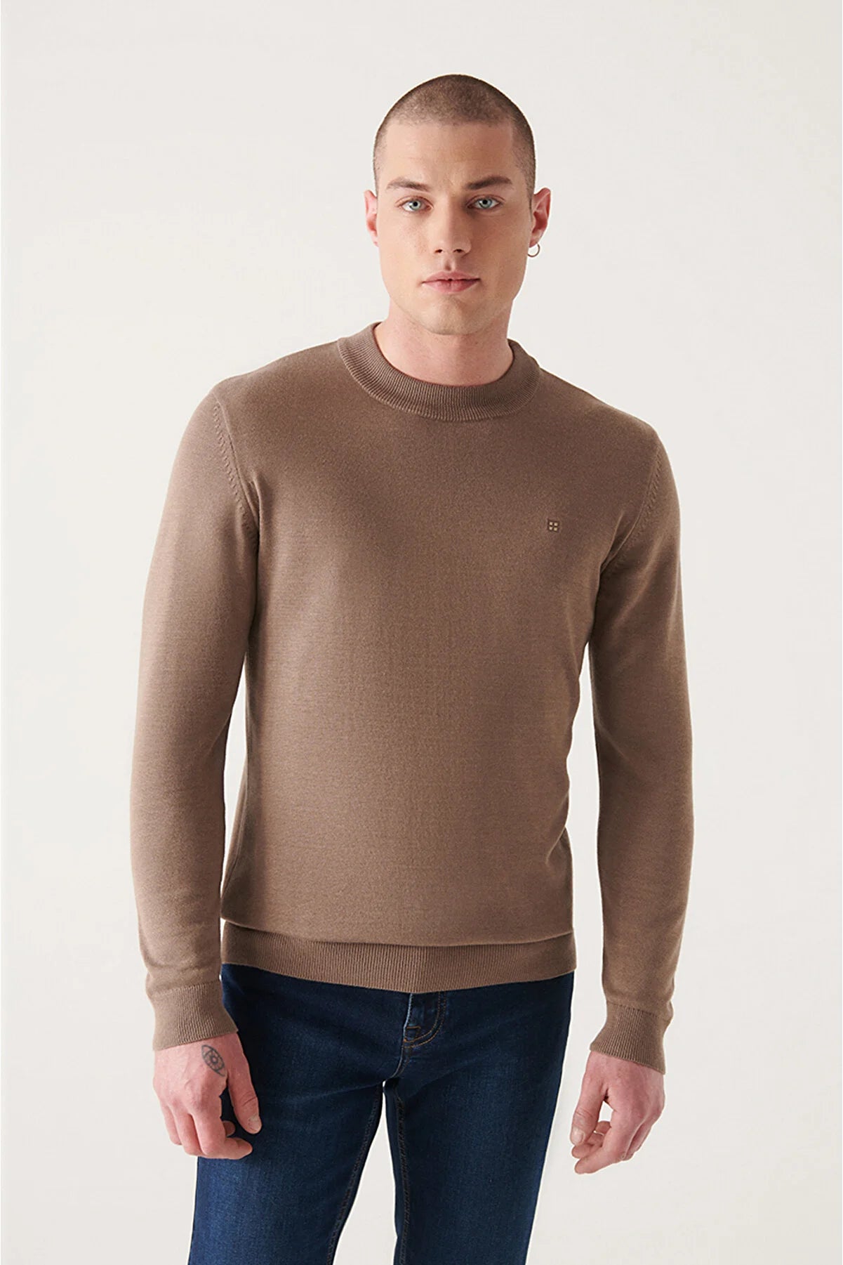 AVVA SWEATER Sandy Brown Mınk