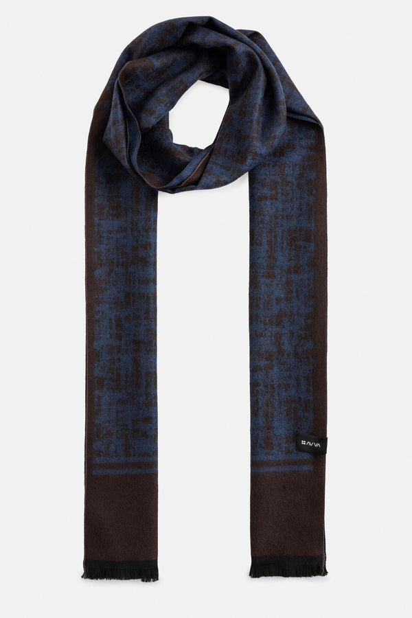 AVVA SCARF D.Blue-Brown