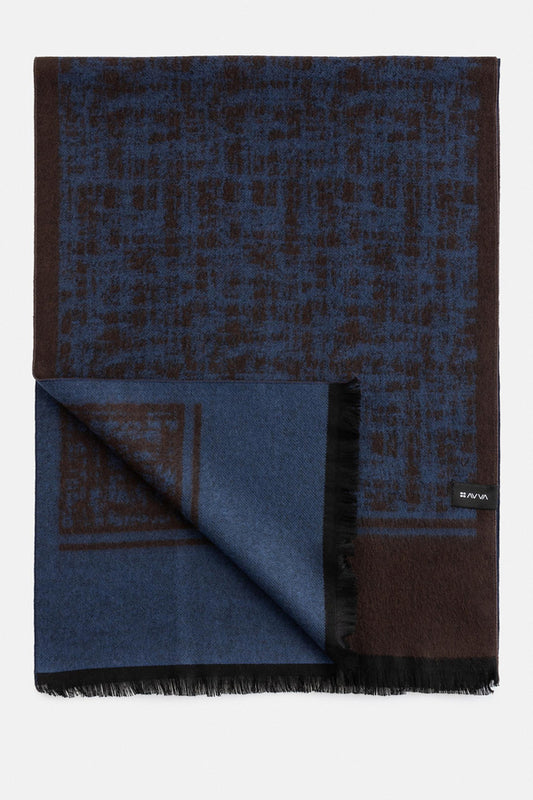 AVVA SCARF D.Blue-Brown